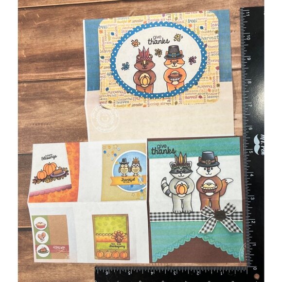 Sunny Studio Clear Stamps Thanksgiving SSCL-116 Harvest HAppiness - Picture 2 of 3